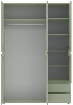 Torfiou 116 Εξάφυλλη Ντουλάπα με Καθρέπτη 137x55x200cm