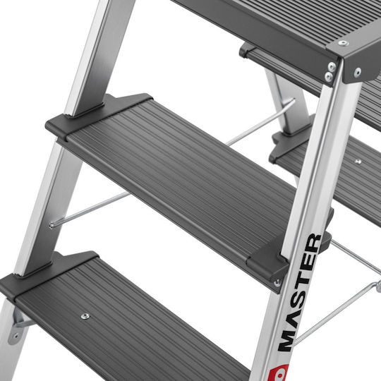 Hailo Aluminium-Leiter mit 2x3 Stufen