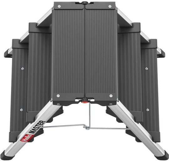 Hailo Aluminium-Leiter mit 2x3 Stufen