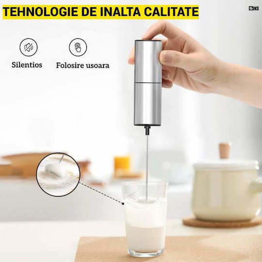 Aparat de făcut frappe de mână cu baterie gri