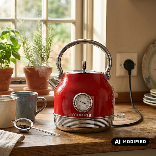 Morris Βραστήρας 1.7lt 2200W Κόκκινος