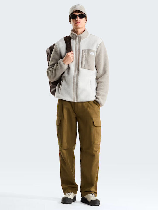 Yumiori Full Men's Fleece Jacket Beige