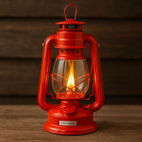 SGTT Lampă de Petrol pentru Camping (Ambalaj cu Butelie) Roșu