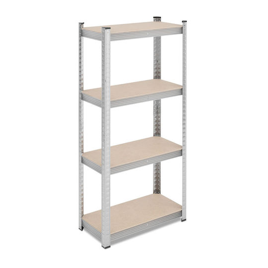 Relaxdays Raft Dexion 60x30x138 cm Cu 4 Rafturi Rezistență Totală 800 kg
