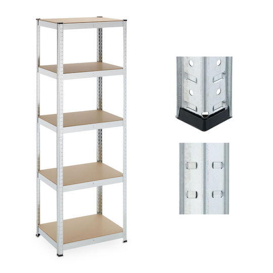 Relaxdays Ραφιέρα Dexion 60x45x180εκ. με 5 Ράφια
