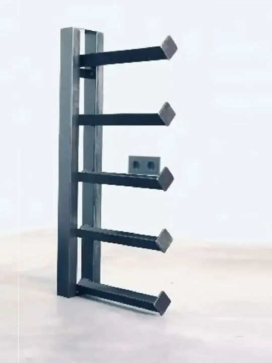 Suport de Sticle de Perete Negru 50x35x10cm