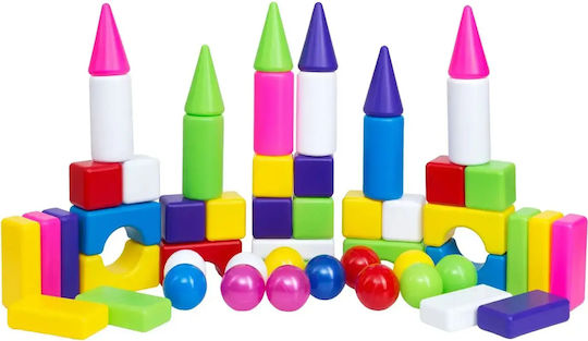 Hashtag Toys Cuburi de construit Educative City Life Mini 3 pentru 3+ Ani 54 Buc HTB1218