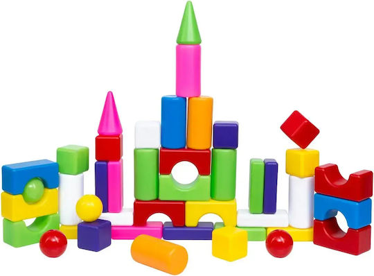 Hashtag Toys Cuburi de construit Educative City Life Mini Building Set 1 pentru 3+ Ani 43 Buc HTB1213