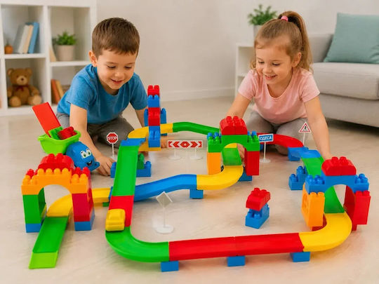 Hashtag Toys Cuburi de construit Educative Old City Building Set 3 pentru 3+ Ani 116 Buc HTB1197