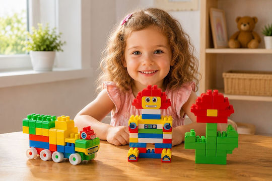 Hashtag Toys Cuburi de Construit Educative Mini Blocks Constructor Set 10 pentru 3+ Ani 240 Buc HTB1228