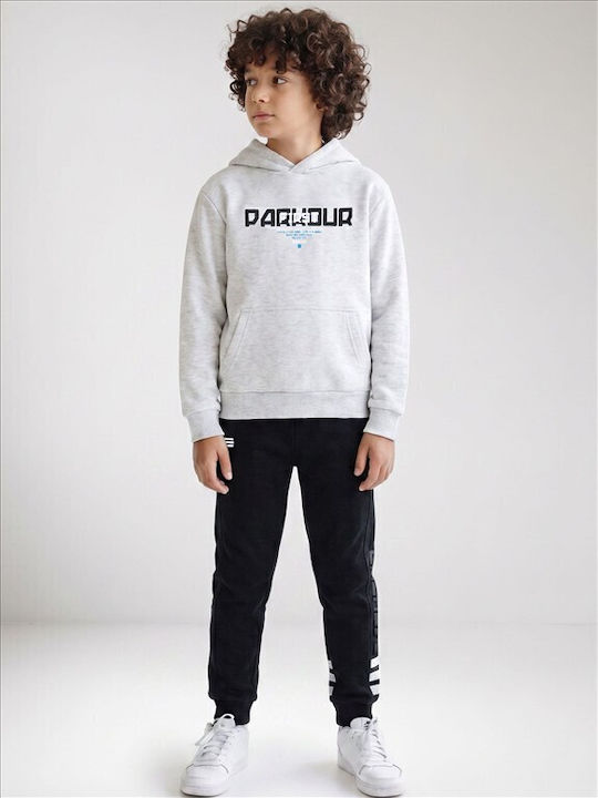 Kids Sweatpants Set Grey/black