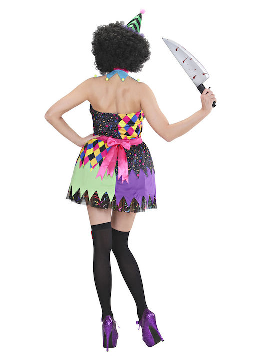Adult Carnival Costume Evil Clown Girl Costume Evil