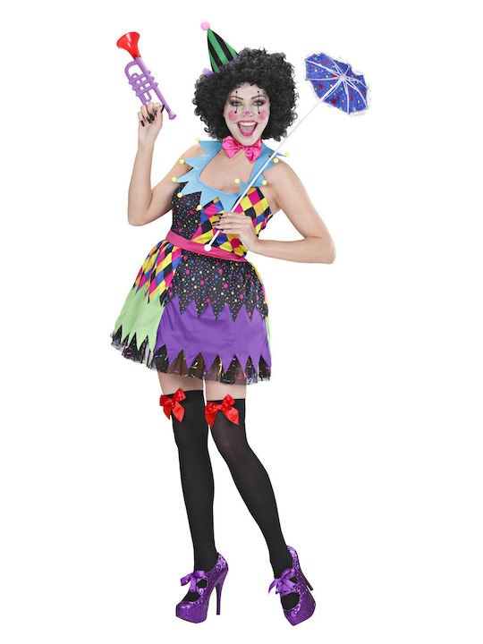 Adult Carnival Costume Evil Clown Girl Costume Evil