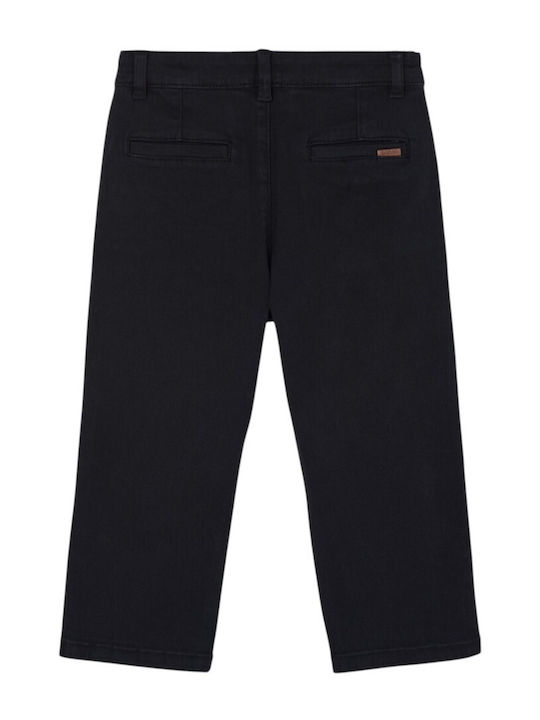 Kinderhose Chino Schwarz Stretch