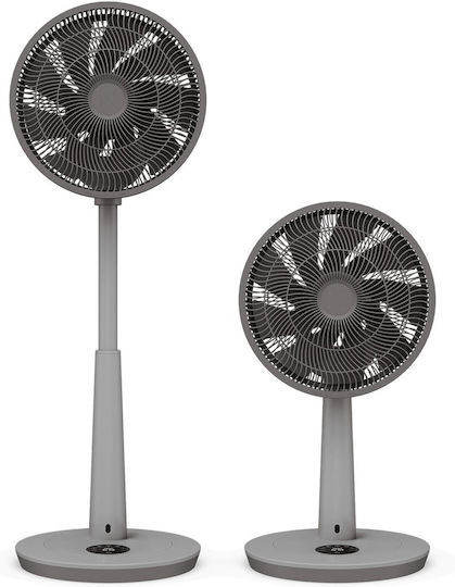 Duux Ventilator Sockel 19W Lüfterdurchmesser 34cm mit Fernbedienung Graues