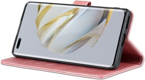 Azns Brieftasche Leder Rosa (Huawei Nova 10)