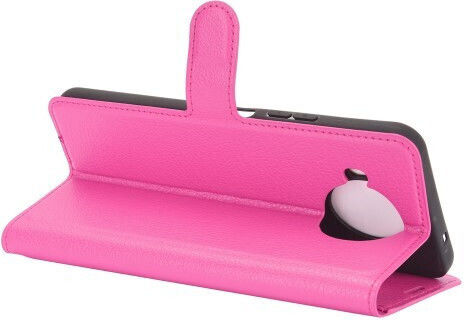 Support Base Book Synthetic Leather Fuchsia (Nokia 8.3)