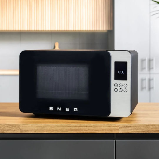 Smeg Collezione Микровълнова фурна с грил 29 л Черна