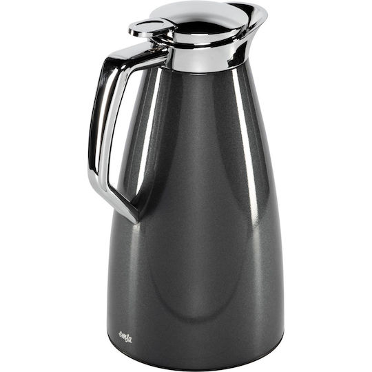 Emsa Emsa Thermosflasche Glas 1l Carbon