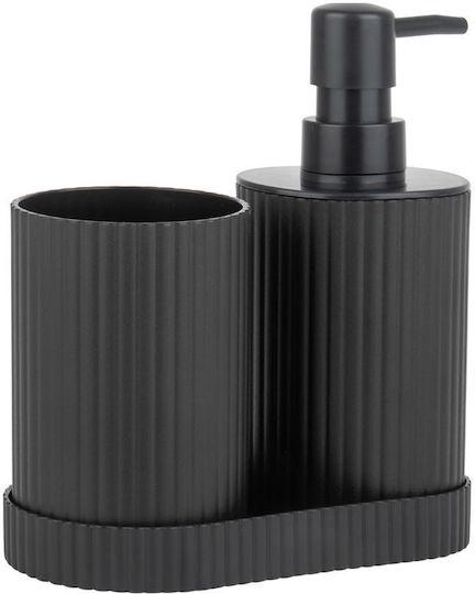 Estia Bathroom Accessory Set Ceramic Black 3 Pieces
