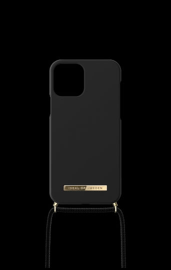 iDeal Of Sweden Ordinary Necklace Back Cover Πλαστικό με Λουράκι Jet Black (iPhone 13 Pro)