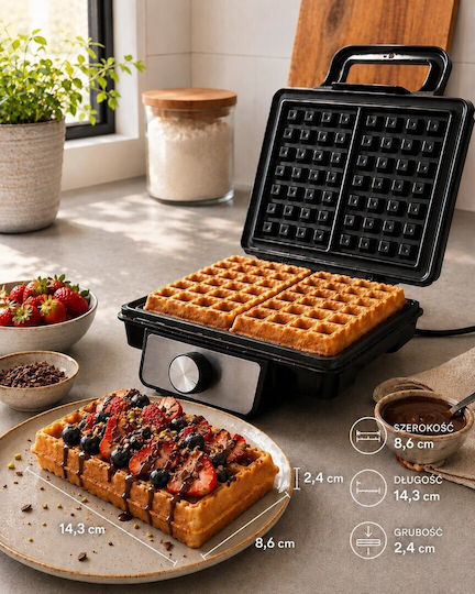 Concept Waffeleisen 2 Waffelplätze 1400W