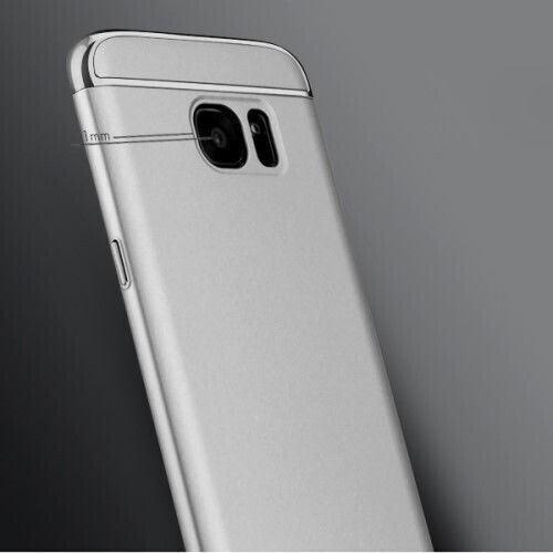 iPaky Electroplating 3-in-1 Задна корица Пластмаса Сребрист (Galaxy S7 Edge)