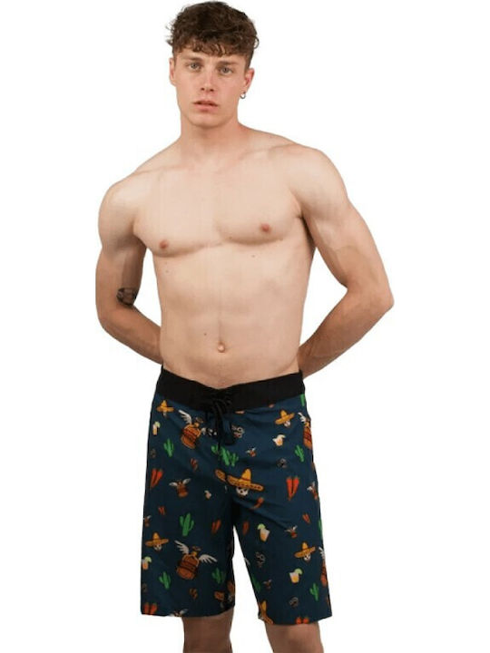 Costum De Baie Bărbat Bermude Albastru Marin Închis