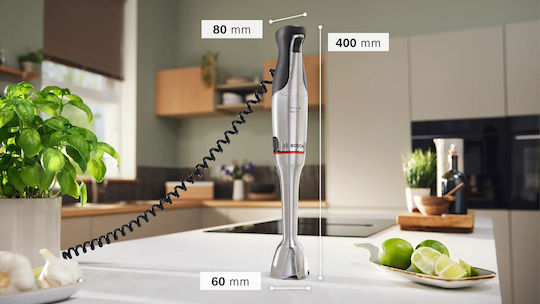 Bosch Ръчен блендер с пластмасова пръчка 1500W сребрист