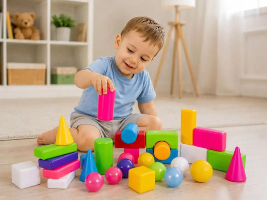 Hashtag Toys Cuburi de construit Educative City Life Mini 2 pentru 3+ Ani 36 Buc HTB1217