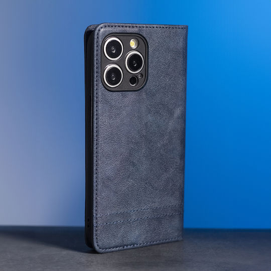 Smart Silicone / Synthetic Leather Book Navy Blue (Redmi Note 15 Pro 5G)