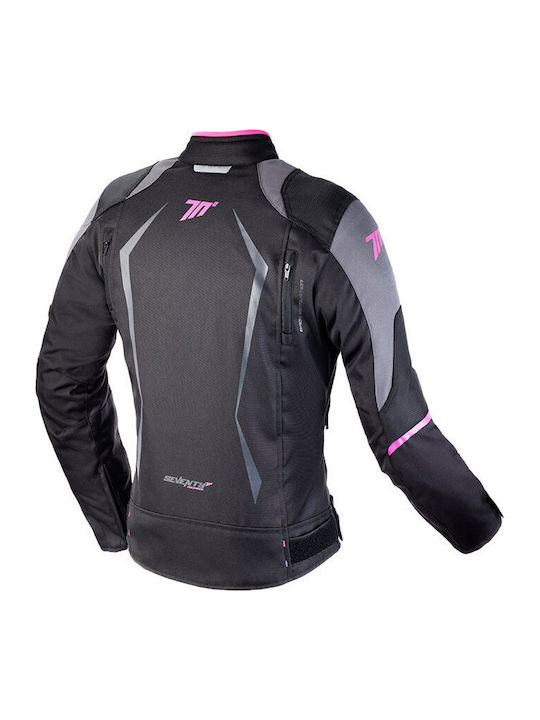 Seventy Degrees SD-JR49 Women's Winter Riding Jacket Black/Pin Seventy Degrees SD-JR49 Women's Winter Riding Jacket Black/Pin