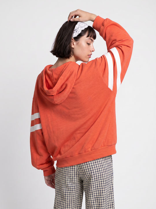 Surf Revival Sweatshirt mit Kapuze Rot