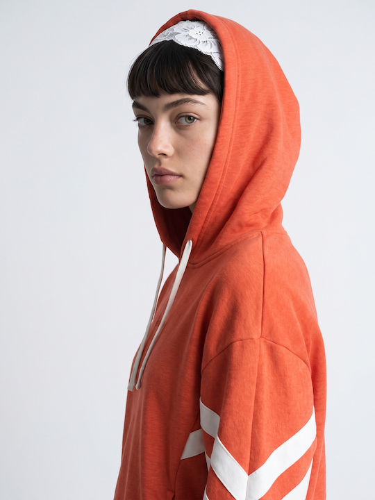 Surf Revival Sweatshirt mit Kapuze Rot