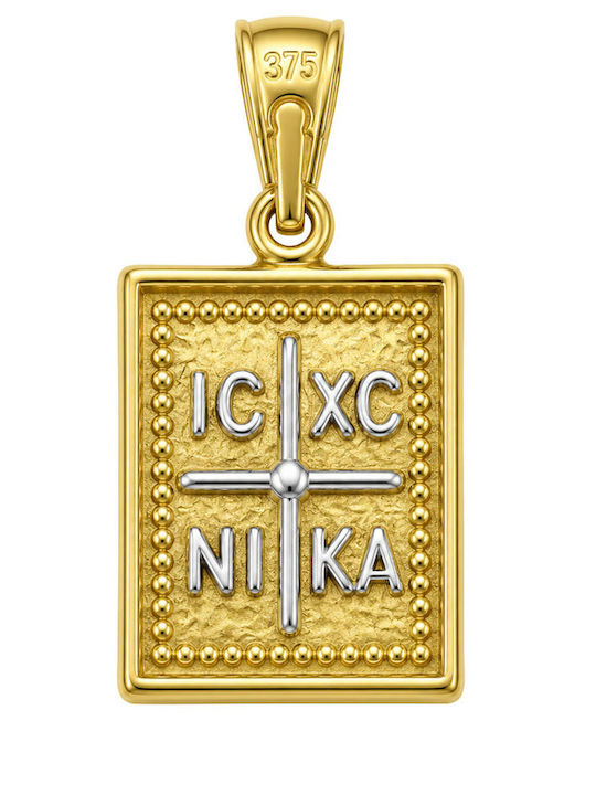 Μενταγιόν Κωνσταντινάτο Λευκόχρυσο 9K