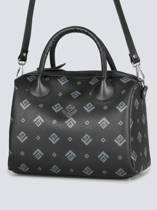 Large Signature Women's Satchel Bag Black