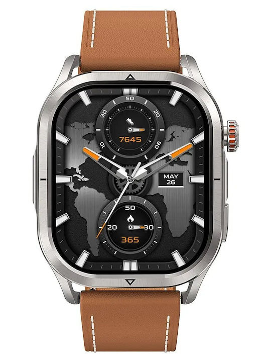 Kospet Curea din piele maro 22mm