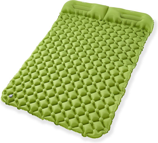 HyperMotion Doppeltes Camping Schlafmatte 190x120cm Dicke 5,5cm Grüne