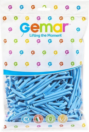 Zusammensetzung mit 100 Luftballons Baby-Geburt Blau 140cm