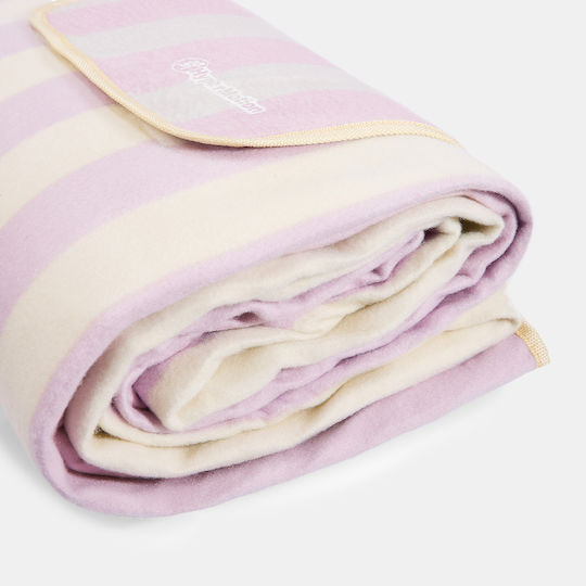 Xxl Picnic Beach Blanket Insulation 200×200 Cm Hypermotion Purple Striped