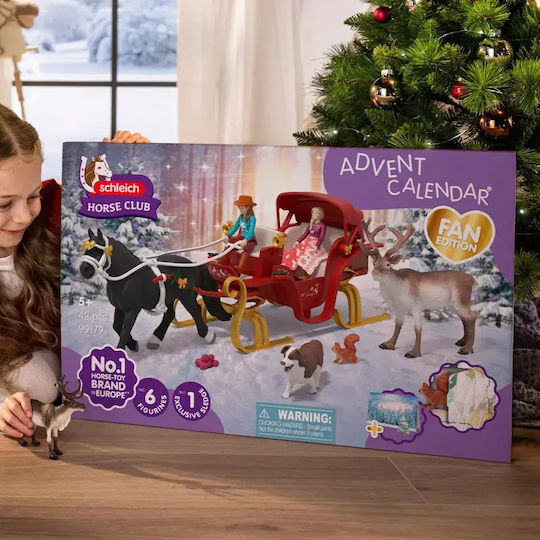 Schleich Gr Calendar de Advent Horse Club Sanie de Crăciun F