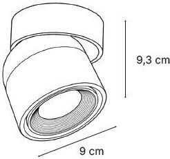 Inlight LED Warm White Spot in White Colour