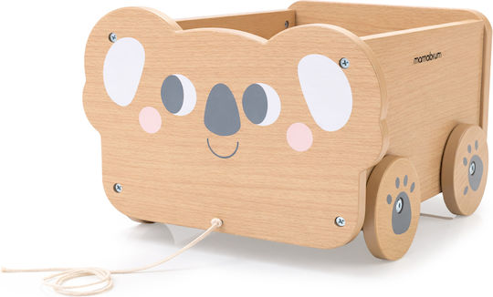Mamabrum Kinder Spielzeugkiste Aus Holz Beige 30x26x19cm