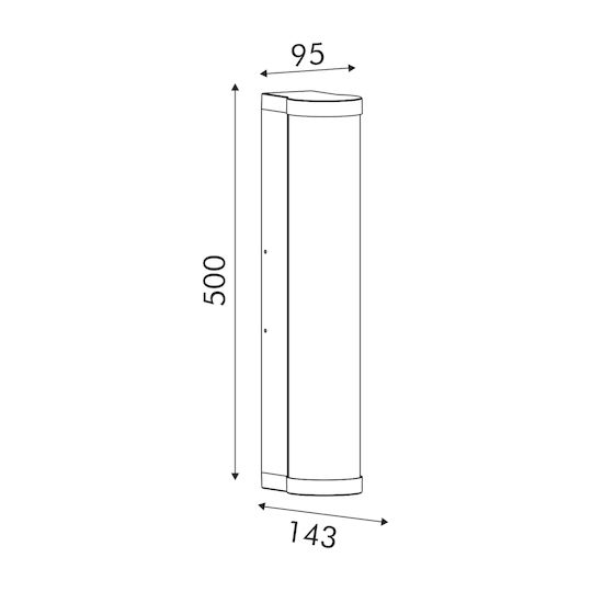 Aca Waterproof Linear LED Light 24W 3000K 17.2x5x24cm Aca Waterproof Linear LED Light 24W 3000K 17.2x5x24cm