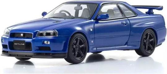 Kyosho Nissan Skyline Gt R R34 V Spec Ii Bayside Blue 1/43 Model