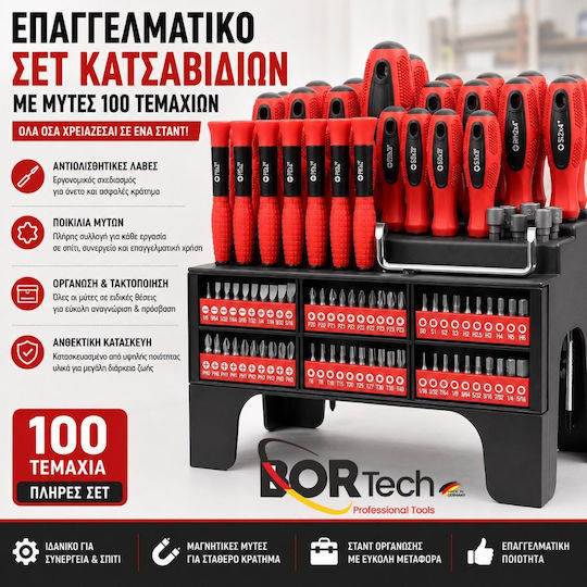 Bortech 12 Stück Schraubendreher