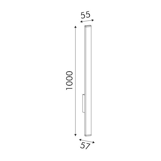 Aca Waterproof Linear LED Light 24W 3000K 24x3x24cm Aca Waterproof Linear LED Light 24W 3000K 24x3x24cm