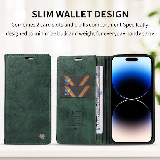 Yikatu Yk-006 Book Case Green Oppo Reno16 5G Reno16 Pro 5G