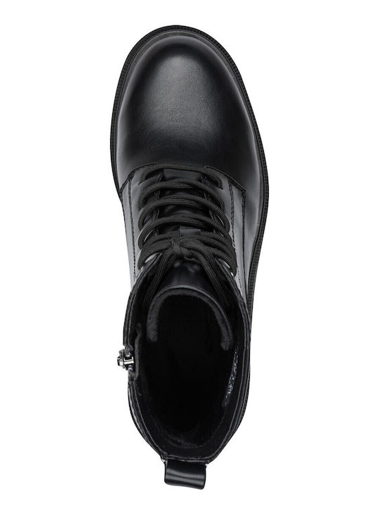 Damen Kampfstiefel Schwarz