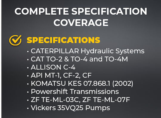Ulei Transmisie Utilaje Triax Transfluid SAE 30 CAT TO-4 18,92 L